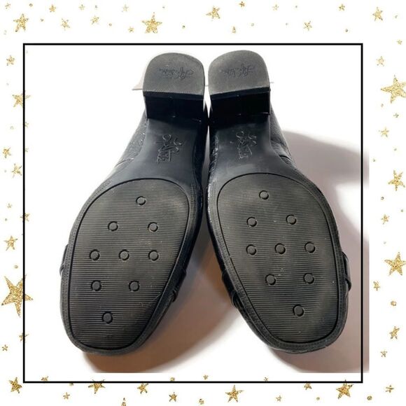 Life Stride Black Snake Patent Shoes 8 - Picture 7 of 7